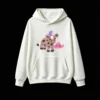 Buzo con Capucha Algodón Estampado Vaquera Vaca Estrellas Kawaii
