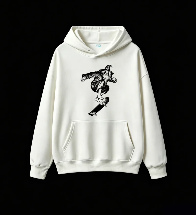 Buzo con Capucha Algodón Estampado Urbano Skate Diseño Oversize Calidad