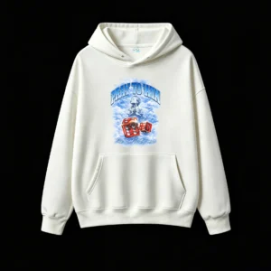 Buzo con Capucha Algodón Pray To Win Estampado Urbano Oversize Premium