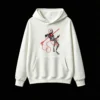 Buzo con Capucha Algodón Estampado Lineal Minimalista Diseño Arte Premium