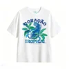 Remera Algodón Estampado Leopardo Tropical Diseño Urbano