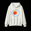 主图_2 Buzo con Capucha Algodón Estampado Huevo Frito Diseño Artístico Casual