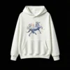 主图_2 Buzo con Capucha Algodón Estampado Caballo Flores Diseño Místico Premium