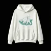 Buzo con Capucha Algodón Estampado Perro Diseño Artístico Casual