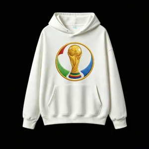 Buzo con Capucha Algodón Copa Mundial Estampado Premium Fútbol Argentino