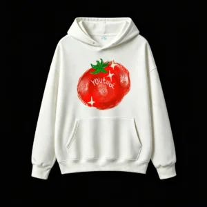 Buzo con Capucha Algodón Estampada Tomate Youtube Casual Calidad Premium