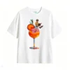 Remera Algodón Estampado Cóctel Spritz Diseño Vintage Premium