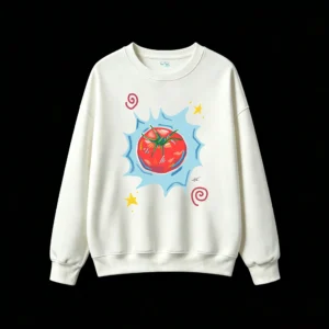 主图_2 Sudadera Cuello Redondo Algodón Estampado Tomate Diseño Pop Art Casual 118