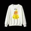 主图_2 Sudadera Cuello Redondo Algodón Estampado Gato Kawaii Diseño Oversize Trendy