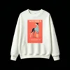 Sudadera Cuello Redondo Algodón Estampado Galgo Italiano Diseño Exclusivo