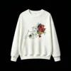 主图_2 Sudadera Cuello Redondo Algodón Estampado Ramo Flores Primavera Full Color