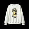 Sudadera Cuello Redondo Algodón Estampado Calavera Graffiti Urbano Premium