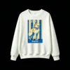 Sudadera Cuello Redondo Algodón Estampada Borzoi Julio Diseño Vintage Casual