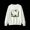 主图_2 Sudadera Cuello Redondo Algodón Estampado Perro Chow Chow Diseño Floral Top