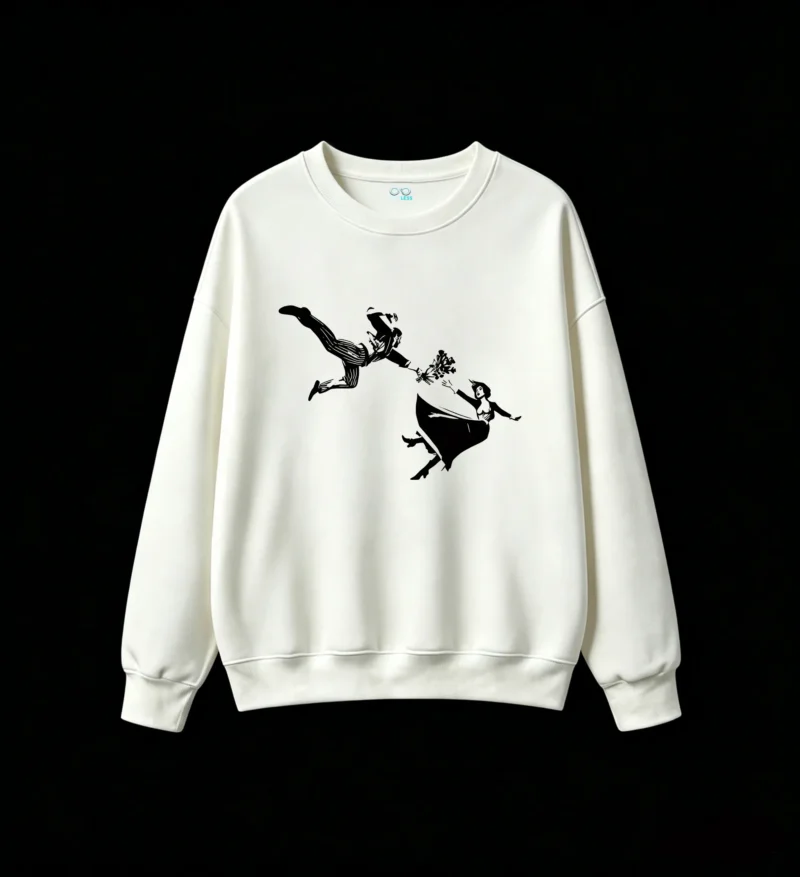 Sudadera Cuello Redondo Algodón Estampado Fútbol Diseño Premium Casual DTG