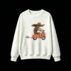 主图_2 Sudadera Cuello Redondo Algodón Estampada Perro Moto Diseño Casual Premium