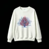 主图_2 Sudadera Cuello Redondo Algodón Estampado Árbol Fuego Abstracto Casual Premium