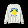 Sudadera Cuello Redondo Algodón Estampada Limón Citron Soleil Verano Casual
