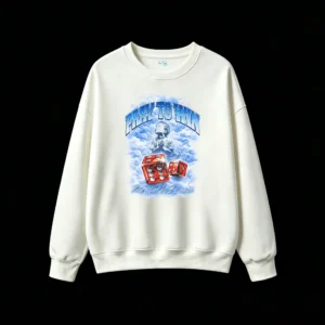 主图_2 Sudadera Cuello Redondo Pray To Win Algodón Estampado Urbano Oversize Premium