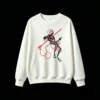 Sudadera Cuello Redondo Algodón Estampado Lineal Art Minimalista Calidad Premium