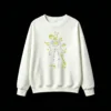 主图_2 Sudadera Cuello Redondo Algodón Estampado Esqueleto Neón Arte Urbano Oversize