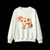 Sudadera Cuello Redondo Algodón Estampado Vaca Cowgirl Western Premium Trendy