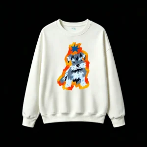 主图_2 Sudadera Cuello Redondo Algodón Estampado Schnauzer Arte Urbano Premium