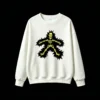 主图_2 Sudadera Cuello Redondo Algodón Estampado Esqueleto Amarillo Urbano Calidad