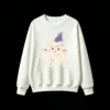 主图_2 Sudadera Cuello Redondo Algodón Estampado Oveja Cumpleaños Diseño Kawaii Premium