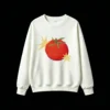 Sudadera Cuello Redondo Algodón Estampado Tomate Diseño Pop Art Casual 100%
