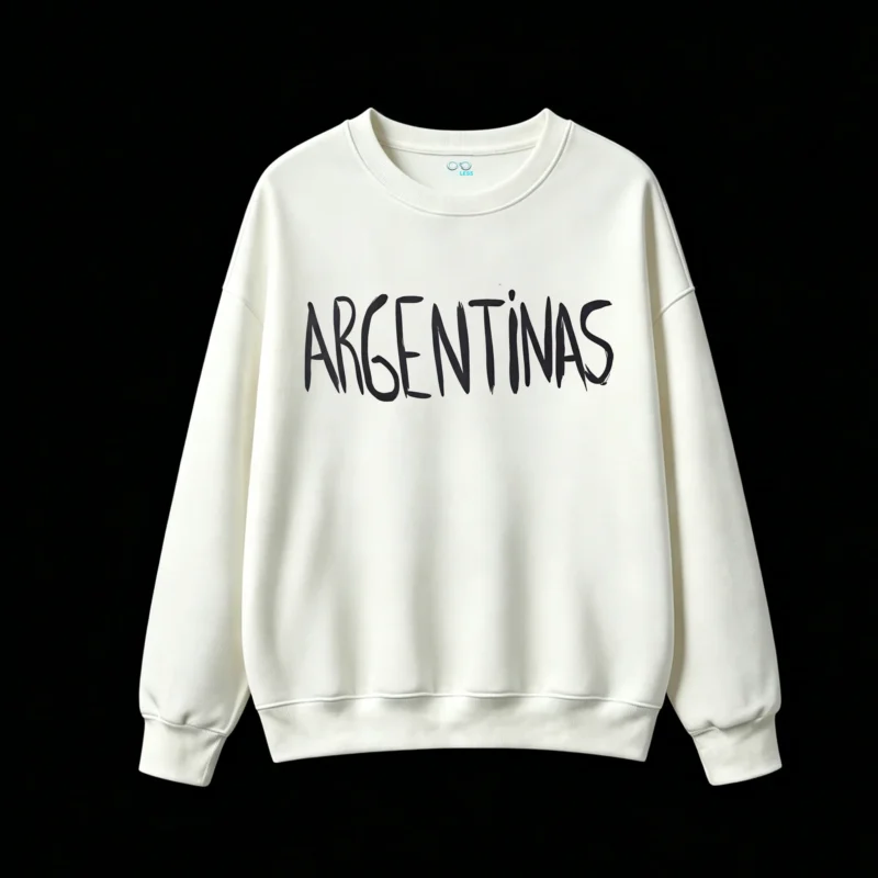 BUZO CUELLO REDONDO UNISEX DOBLE ESTAMPADO LAS MALVINAS SON ARGENTINAS