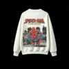 圆领白背面展示 BUZO CUELLO REDONDO SPIDER-MAN DOBLE ESTAMPADO CÓMIC RETRO URBANO UNISEX