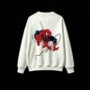 BUZO CUELLO REDONDO UNISEX SPIDERMAN, ESTAMPADO DOBLE FRENTE Y ESPALDA, ESTILO CÓMIC CLÁSICO