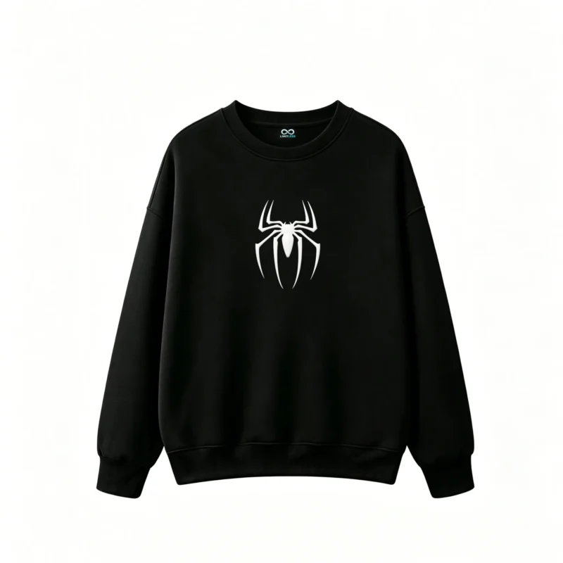 SUDADERA SIN CAPUCHA ESTAMPADO DOBLE DE SPIDER-MAN ESTILO CÓMIC AMERICANO