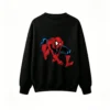 BUZO CUELLO REDONDO UNISEX SPIDERMAN, ESTAMPADO DOBLE FRENTE Y ESPALDA, ESTILO CÓMIC CLÁSICO