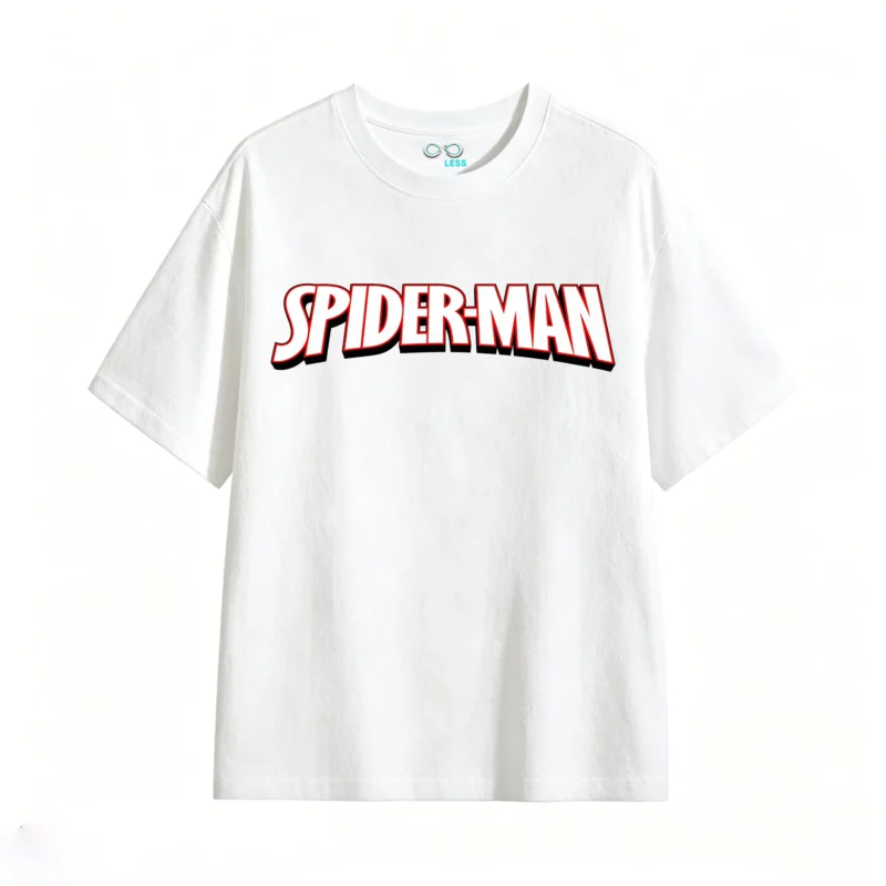 REMERA ALGODÓN SPIDER-MAN ESTAMPADO DOBLE ESTILO CÓMIC RETRO UNISEX