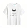 白t正面展示 REMERA ALGODÓN UNISEX SPIDERMAN, ESTAMPADO FRENTE Y ESPALDA VINTAGE