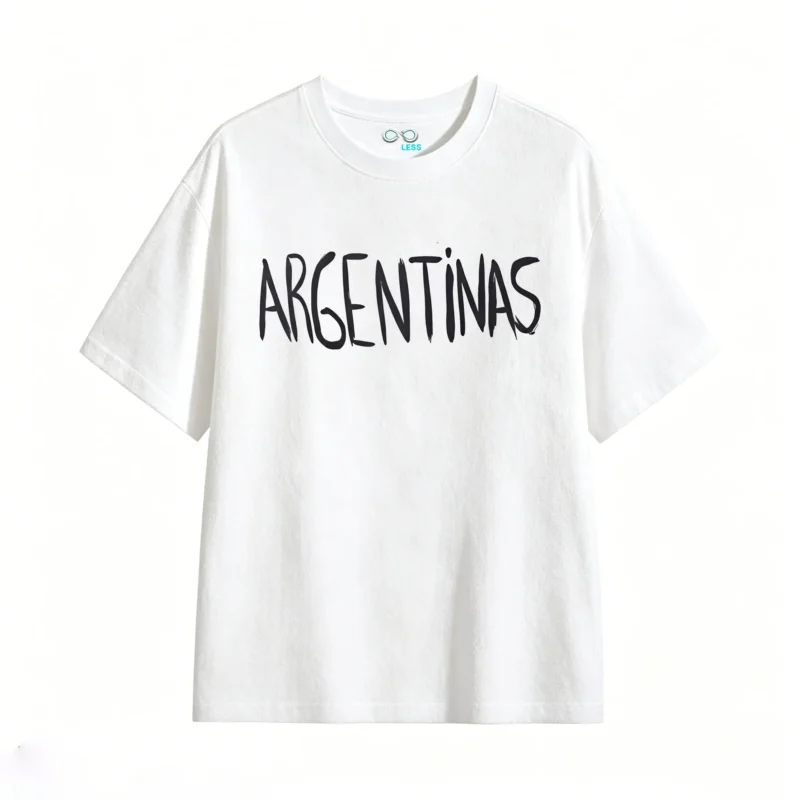 REMERA DE ALGODÓN UNISEX DOBLE ESTAMPADO LAS MALVINAS SON ARGENTINAS