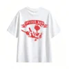 白t背面展示 REMERA ALGODÓN UNISEX SPIDERMAN, ESTAMPADO FRENTE Y ESPALDA VINTAGE