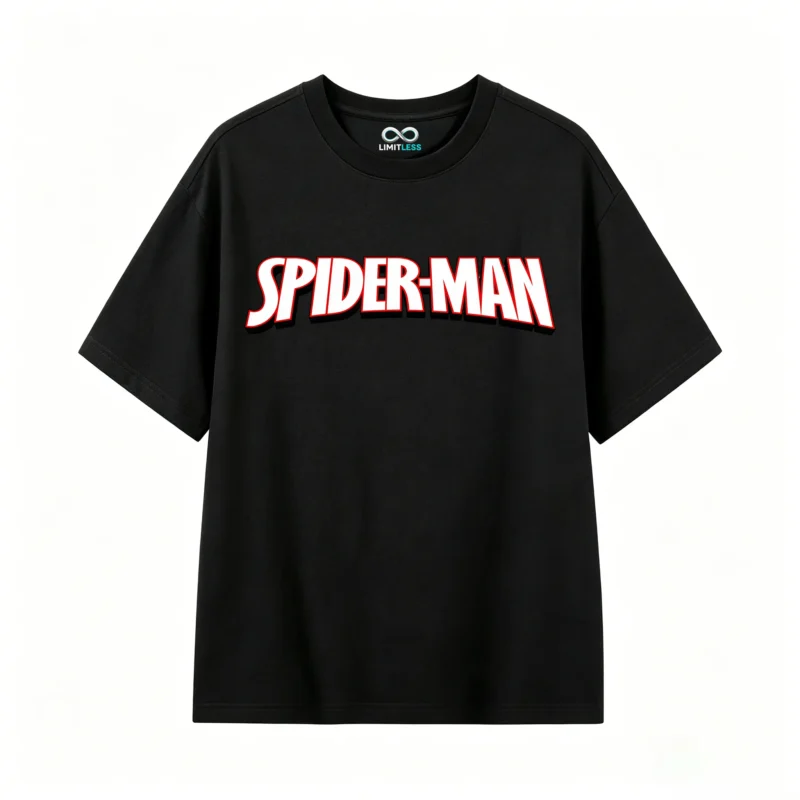 REMERA ALGODÓN SPIDER-MAN ESTAMPADO DOBLE ESTILO CÓMIC RETRO UNISEX