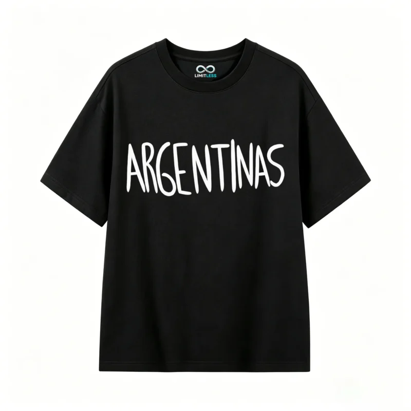 REMERA DE ALGODÓN UNISEX DOBLE ESTAMPADO LAS MALVINAS SON ARGENTINAS